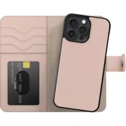 IDEAL OF SWEDEN Magnet Wallet+ för iPhone 15 Pro Max Rosa