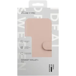 IDEAL OF SWEDEN Magnet Wallet+ - plånboksfodral till iPhone 17 Pro Pink