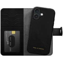 IDEAL OF SWEDEN Magnet Wallet+ - plånboksfodral till iPhone 16 Svart