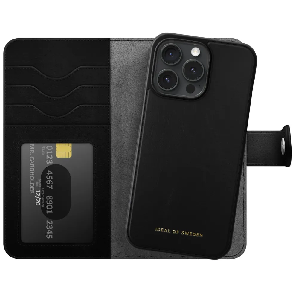 IDEAL OF SWEDEN Magnet Wallet+ för iPhone 15 Pro Max Svart