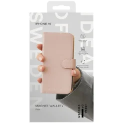 IDEAL OF SWEDEN Magnet Wallet+ - plånboksfodral till iPhone 16 Pink