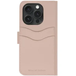 IDEAL OF SWEDEN Magnet Wallet+ för iPhone 15 Pro Rosa