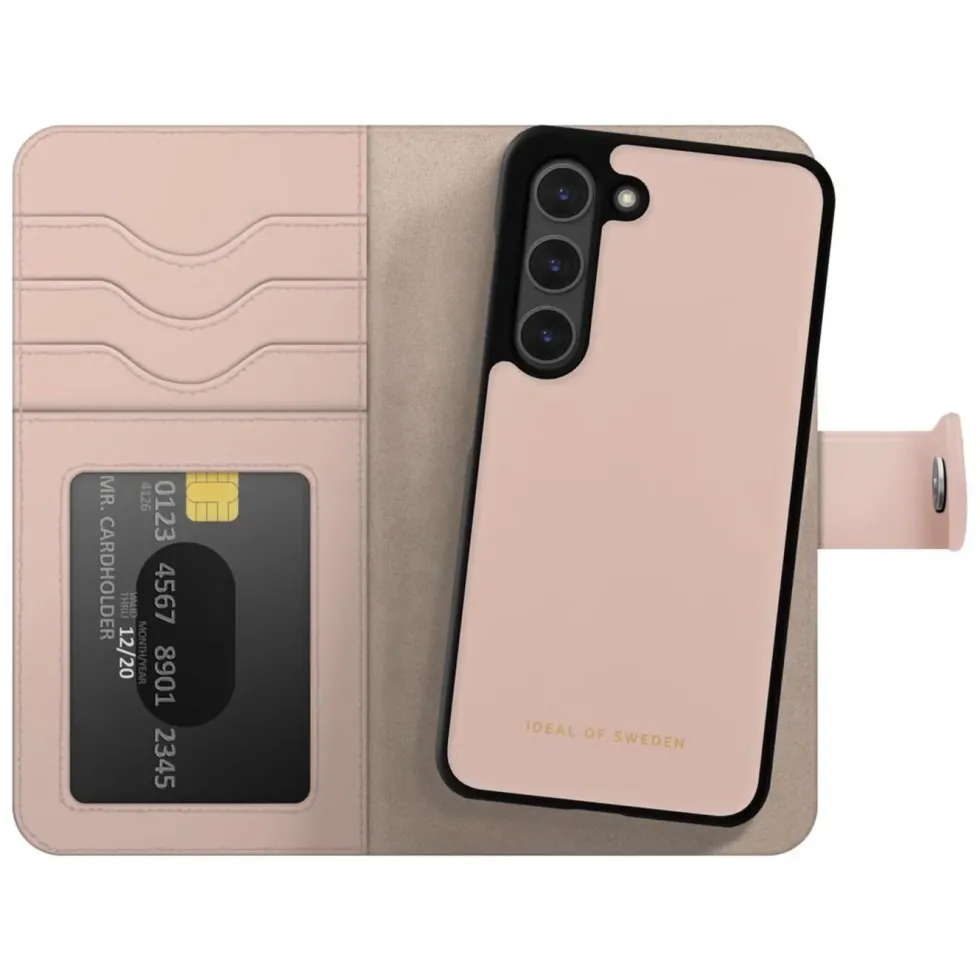 IDEAL OF SWEDEN Magnet Wallet+ - plånboksfodral till Galaxy S25 Pink