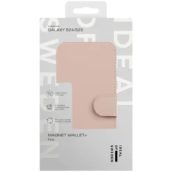 IDEAL OF SWEDEN Magnet Wallet+ - plånboksfodral till Galaxy S25 Pink