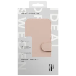 IDEAL OF SWEDEN Magnet Wallet+ - plånboksfodral till Galaxy S26 Ultra Pink