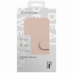 IDEAL OF SWEDEN Magnet Wallet+ - plånboksfodral till Galaxy S26 Ultra Pink