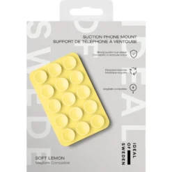 IDEAL OF SWEDEN MagSafe Suction Phone Mount – mobilhållare med sugfäste Soft Lemon