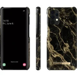 IDEAL OF SWEDEN Mobilskal för Galaxy A32 5G Golden Smoke Marble
