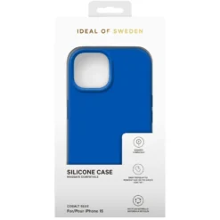 IDEAL OF SWEDEN Silikonskal för iPhone 15 Cobalt Blue