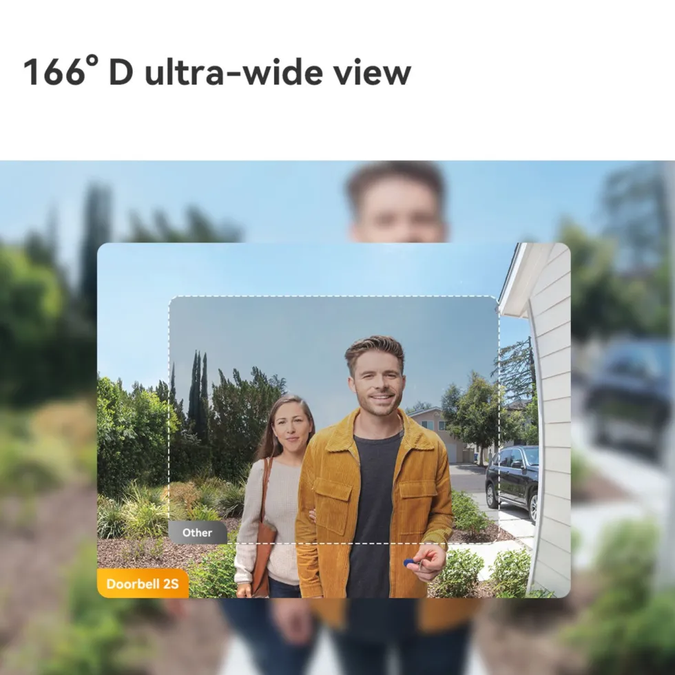 Imou Doorbell 2S 2K Trådlös videodörrklocka med ringklocka