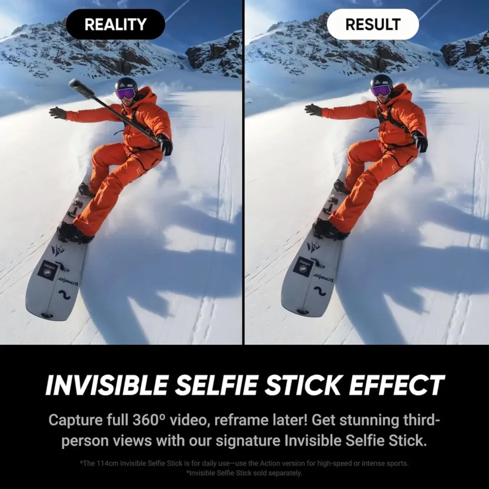 Insta360 X5 Essentials Bundle – actionkamera med 360°-video