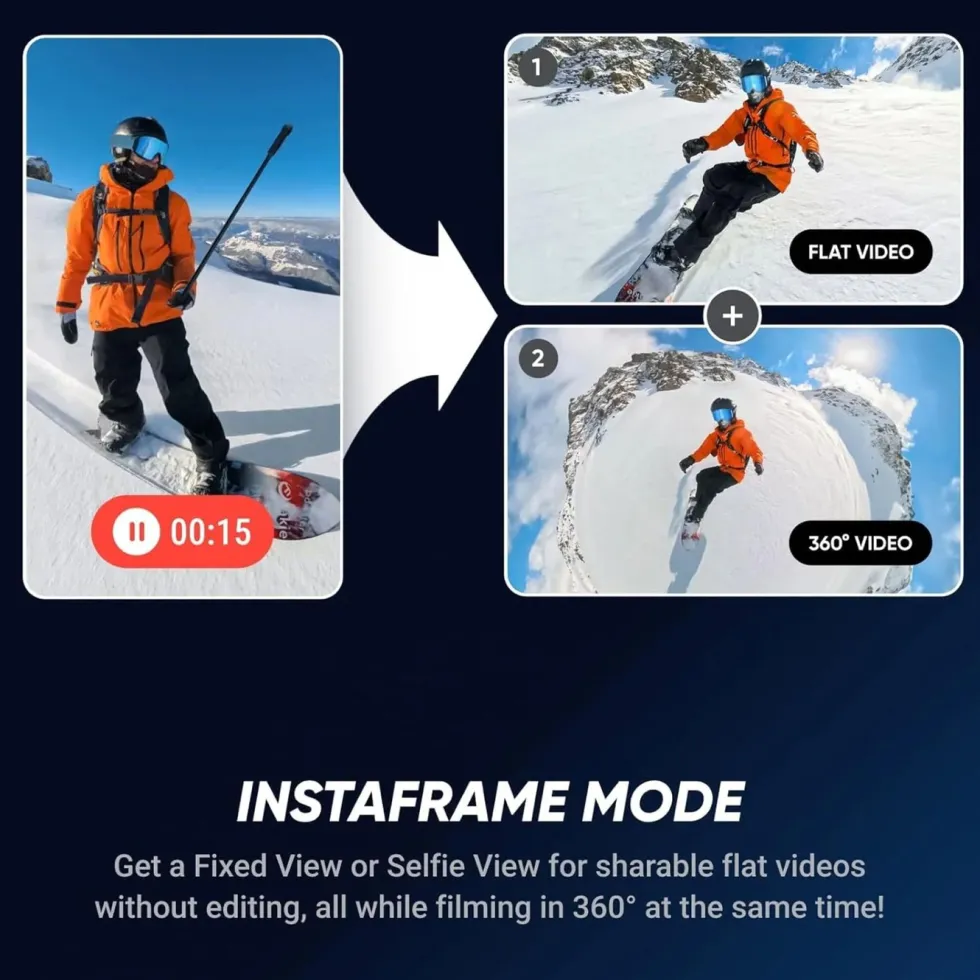 Insta360 X5 Essentials Bundle – actionkamera med 360°-video