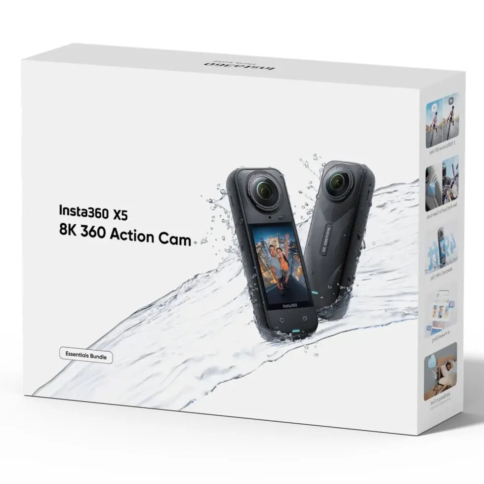 Insta360 X5 Essentials Bundle – actionkamera med 360°-video
