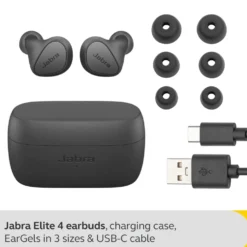 Jabra Elite 4 Trådlösa hörlurar Dark grey