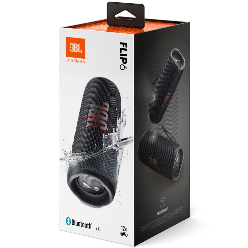 JBL Flip 6 Portabel trådlös högtalare Svart
