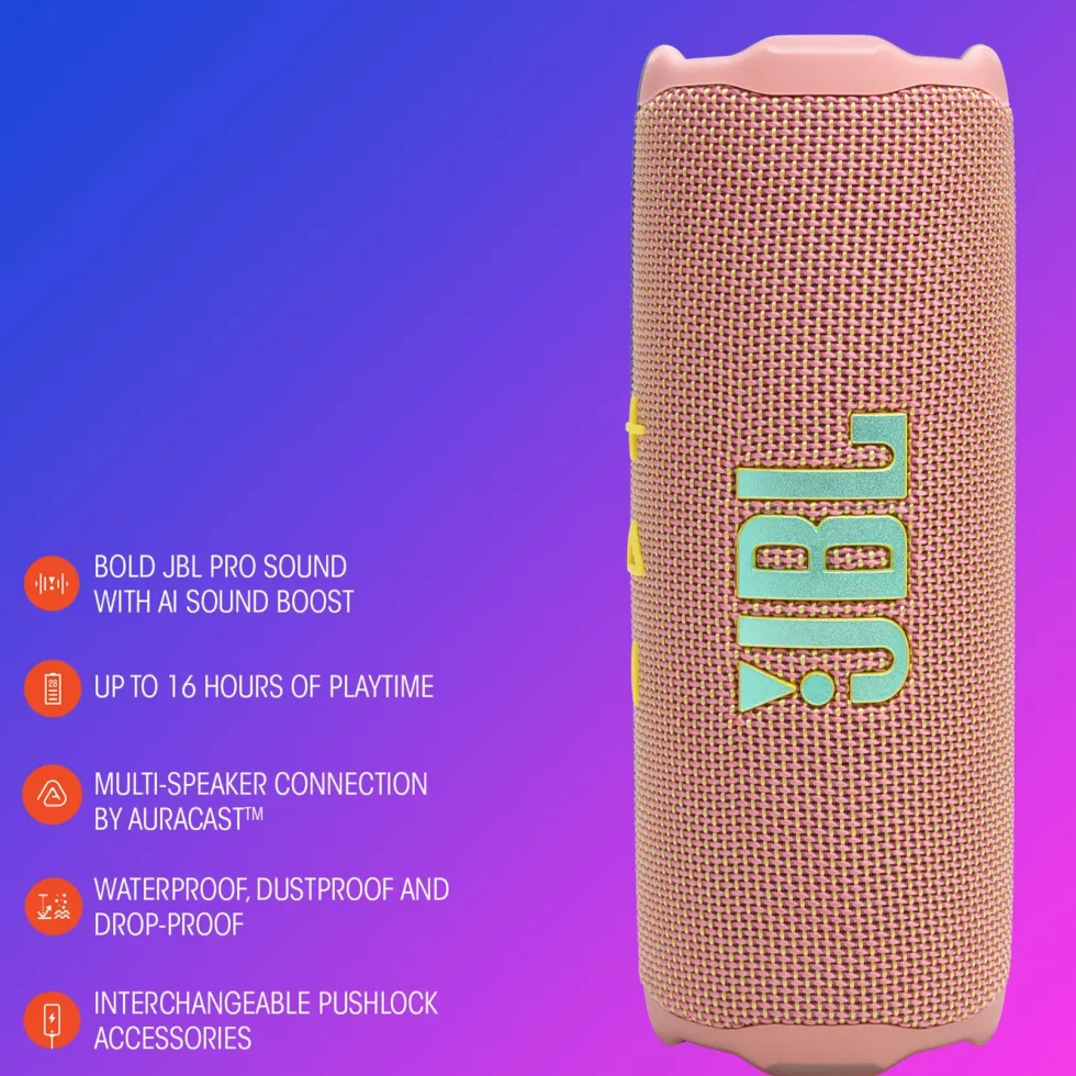 JBL Flip 7 Portabel trådlös högtalare Rosa