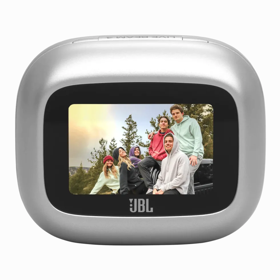 JBL Live Beam 4 trådlösa in-ear-hörlurar Silver