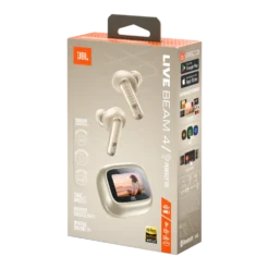 JBL Live Beam 4 trådlösa in-ear-hörlurar Champagne