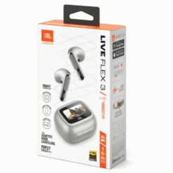 JBL Live Flex 3 Trådlösa hörlurar Silverfärgad
