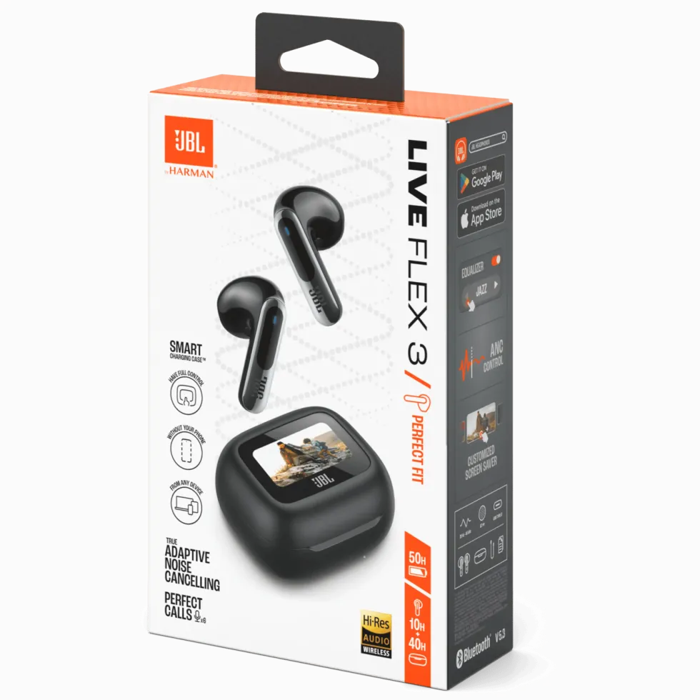 JBL Live Flex 3 Trådlösa hörlurar Svart