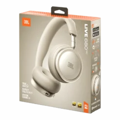 JBL Live 680NC trådlösa on-ear-hörlurar Champagne