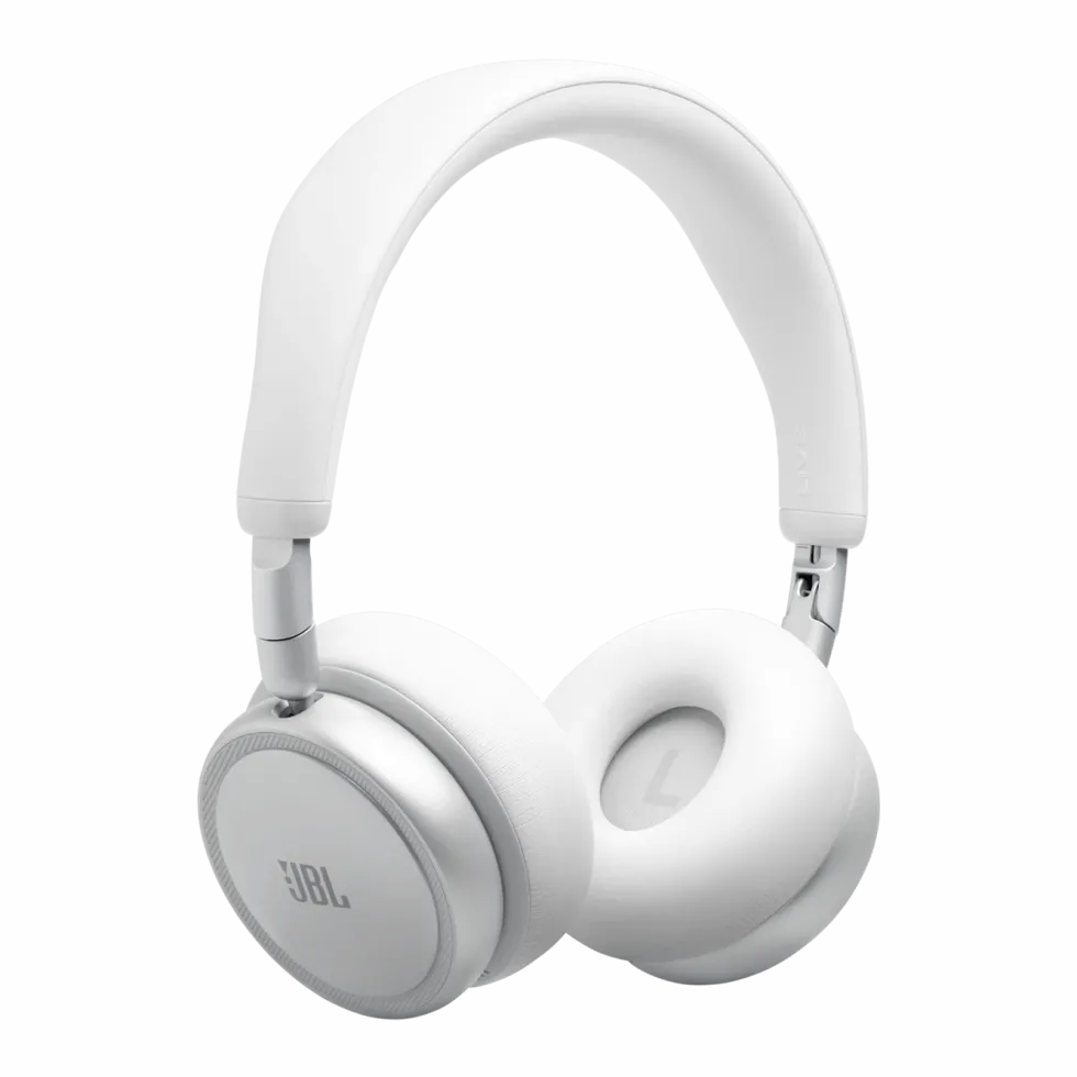 JBL Live 680NC trådlösa on-ear-hörlurar White