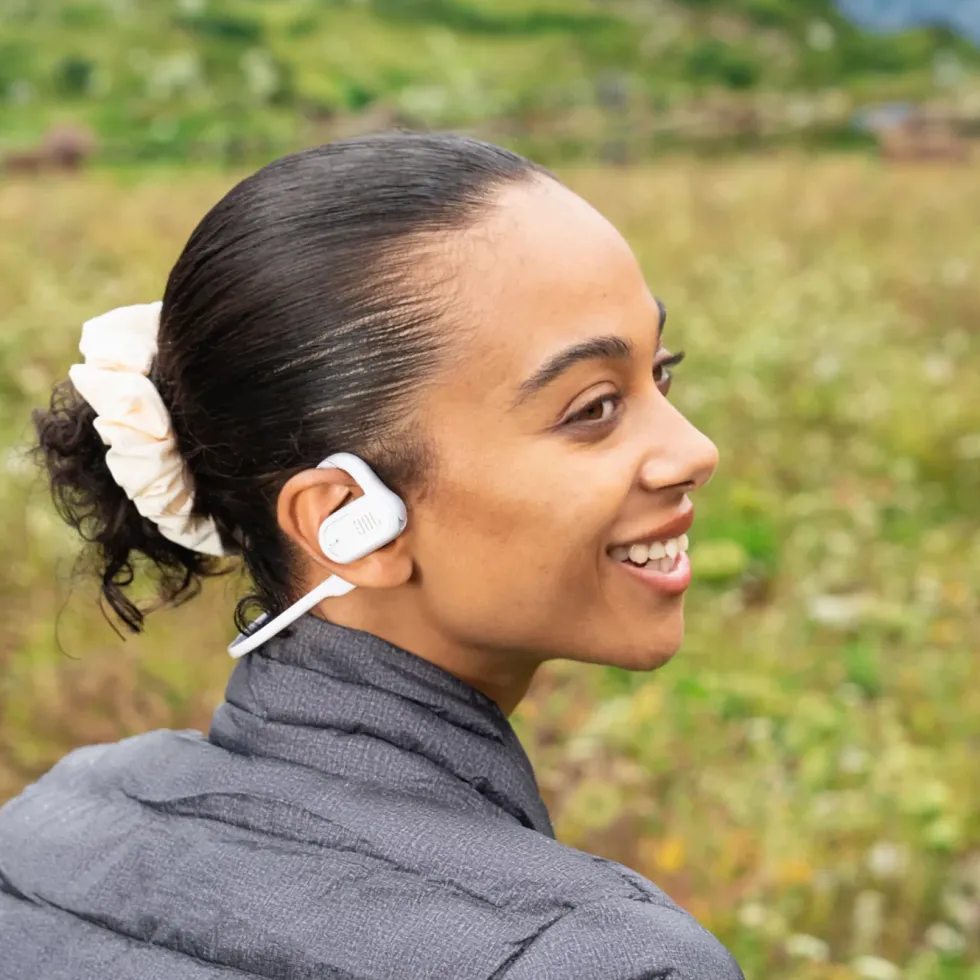 JBL Soundgear Sense trådlösa open-ear-hörlurar Vit