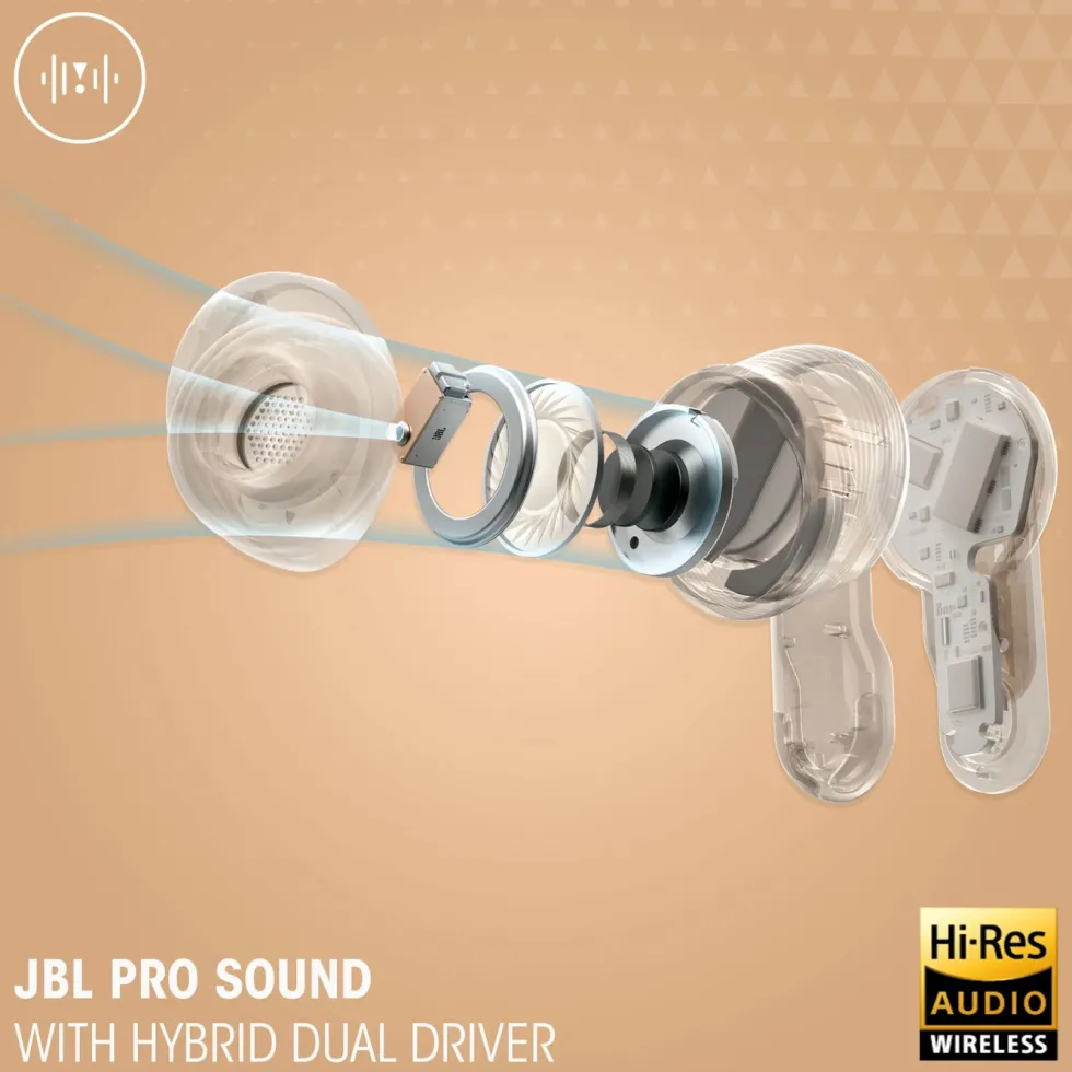 JBL Tour Pro 3 trådlösa in-ear-hörlurar Blå
