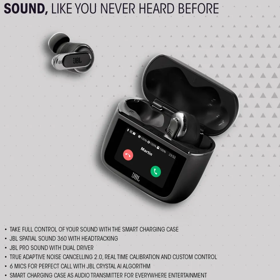 JBL Tour Pro 3 trådlösa in-ear-hörlurar Blå