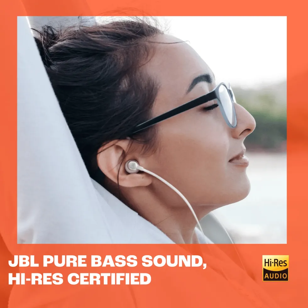 JBL Tune 305C USB-C-hörlurar med sladd Vit