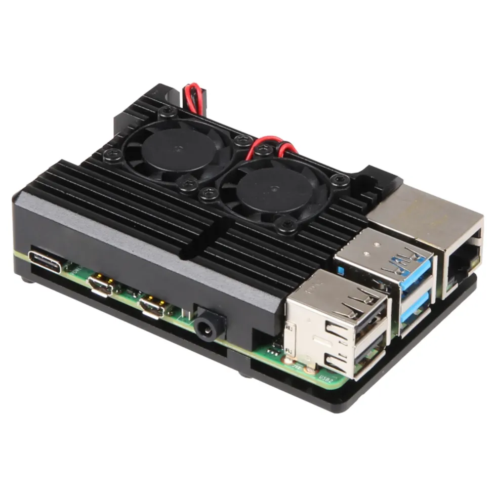 Joy-it Tåligt aluminiumskabinett för Raspberry Pi 4 B