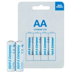 Kjell & Company AA-litiumbatterier 4-pack