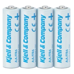 Kjell & Company AA-litiumbatterier 4-pack