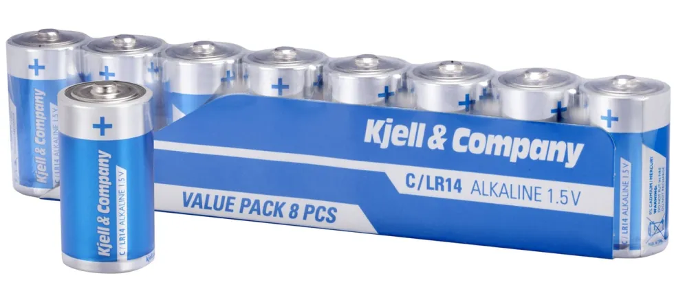 Kjell & Company C-batterier (LR14) 8-pack