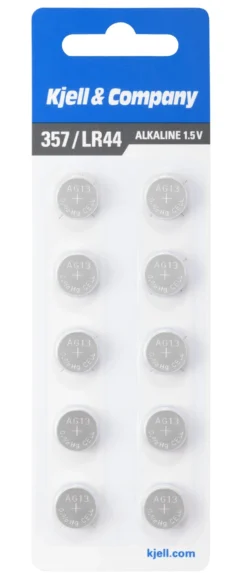 Kjell & Company Knappcellsbatterier LR44 (357) 10-pack
