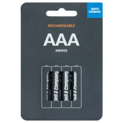 Kjell & Company Laddningsbara AAA-batterier 950 mAh 4-pack