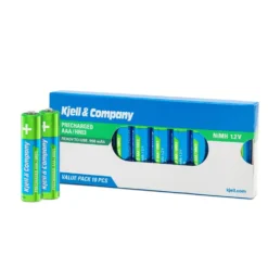 Kjell & Company Laddningsbara AAA-batterier 950 mAh 10-pack
