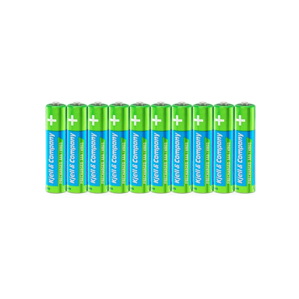 Kjell & Company Laddningsbara AAA-batterier 950 mAh 10-pack