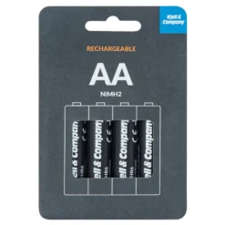 Kjell & Company Laddningsbara AA-batterier 2600 mAh 4-pack