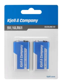 Kjell & Company 9 V-batterier (PP3) 2-pack