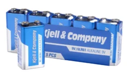 Kjell & Company 9 V-batterier (PP3) 5-pack