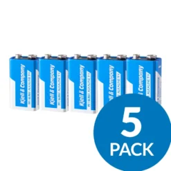 Kjell & Company 9 V-batterier (PP3) 5-pack