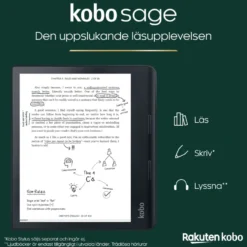Kobo Sage Vattentät läsplatta 8” med wifi