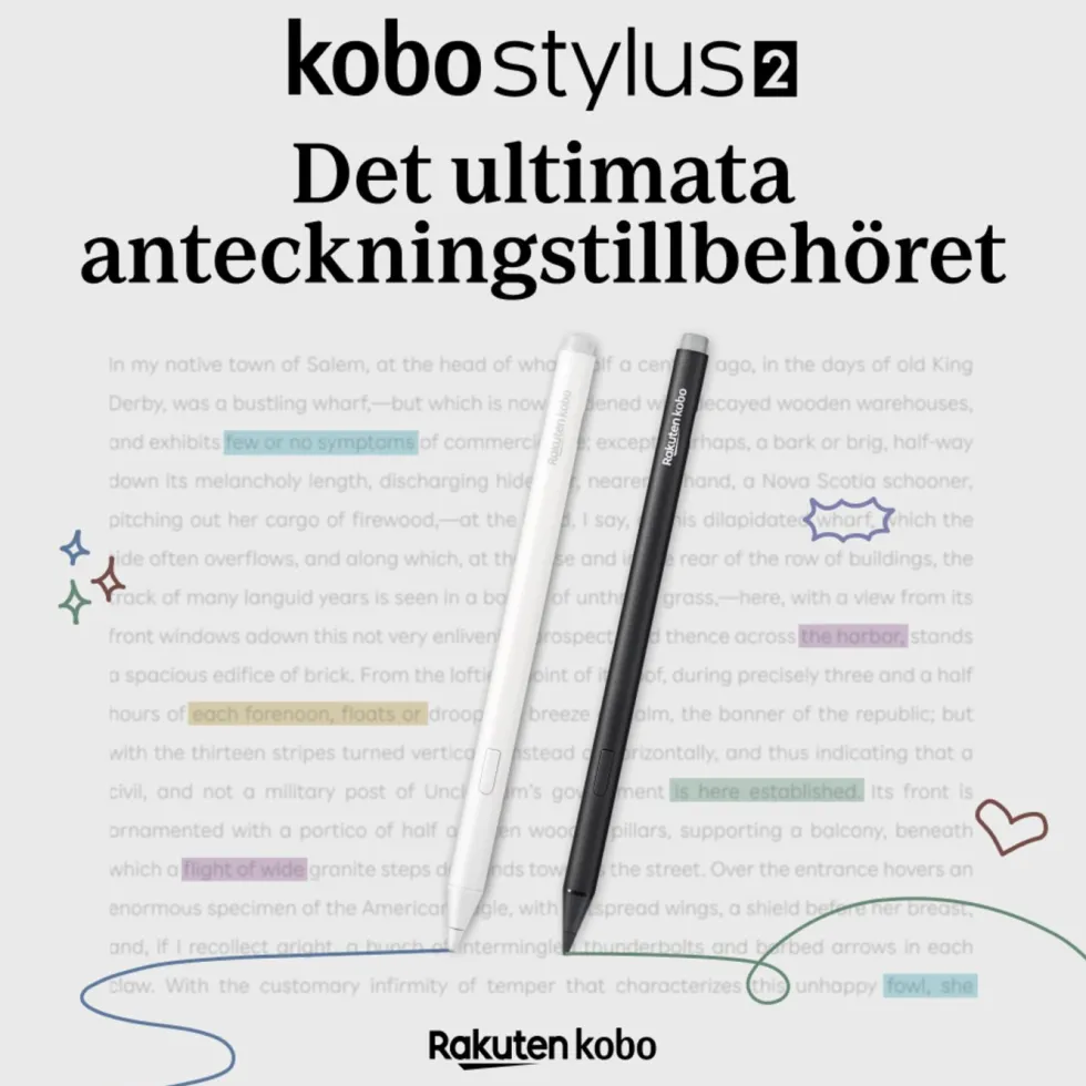 Kobo Stylus 2-penna Svart