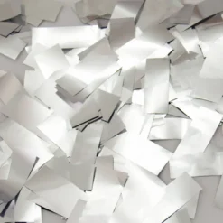 Konfettikanon med pappersremsor XL Silver