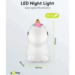 LED-nattlampa Enhörning