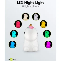 LED-nattlampa Enhörning