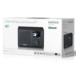 Lenco DAR-017BK DAB+ FM-radio med Bluetooth