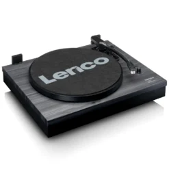Lenco LS-301BK med högtalare