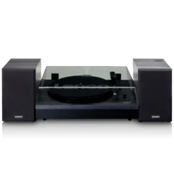 Lenco LS-301BK med högtalare